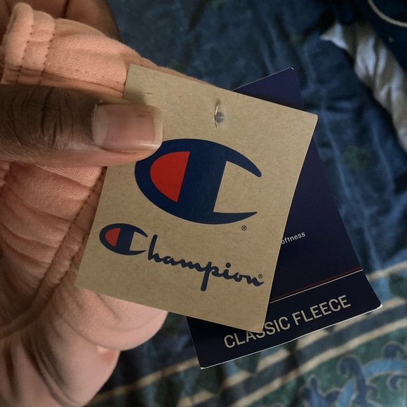 New Mens Champion Classic Fleece Sweatpants size large in Peach Grape - Picture 11 of 13